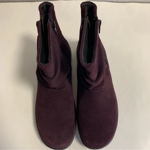 Hotter woman’s ankle boots rich purple size 8 - Picture 3 of 11
